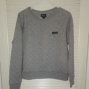 Patagonia Women’s Quilted Crewneck Sweatshirt Gray Size Medium